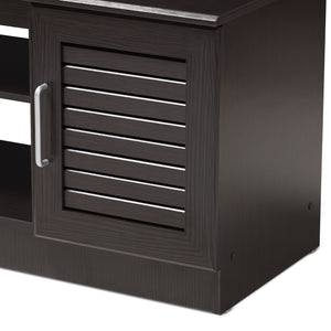 Baxton Studio Gianna Modern and Contemporary Wenge Brown Finished TV Stand