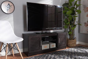 Baxton Studio Gianna Modern and Contemporary Wenge Brown Finished TV Stand