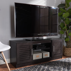 Baxton Studio Gianna Modern and Contemporary Wenge Brown Finished TV Stand