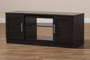 Baxton Studio Gianna Modern and Contemporary Wenge Brown Finished TV Stand