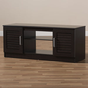 Baxton Studio Gianna Modern and Contemporary Wenge Brown Finished TV Stand