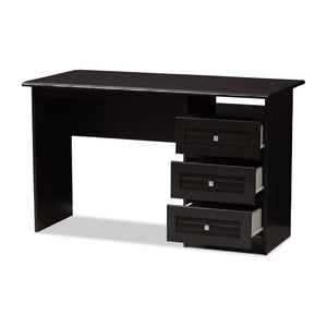 Baxton Studio Carine Modern and Contemporary Wenge Brown Finished Desk