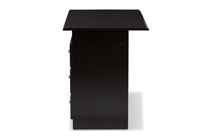 Baxton Studio Carine Modern and Contemporary Wenge Brown Finished Desk