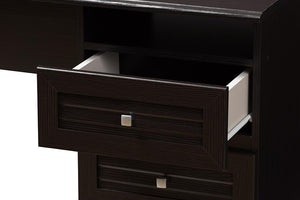 Baxton Studio Carine Modern and Contemporary Wenge Brown Finished Desk