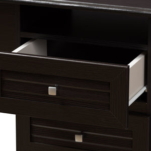 Baxton Studio Carine Modern and Contemporary Wenge Brown Finished Desk