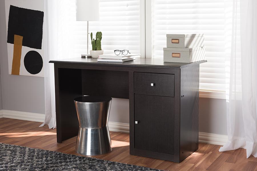 Baxton Studio Belora Modern and Contemporary Wenge Brown Finished Desk