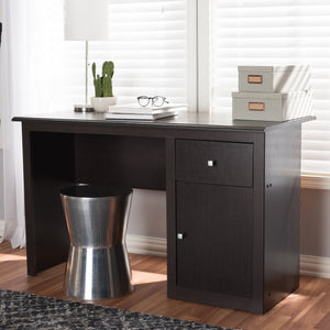 Baxton Studio Belora Modern and Contemporary Wenge Brown Finished Desk