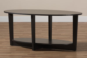 Baxton Studio Jacintha Modern and Contemporary Wenge Brown Finished Coffee Table