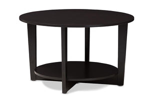 Baxton Studio Belina Modern and Contemporary Wenge Brown Finished Coffee Table