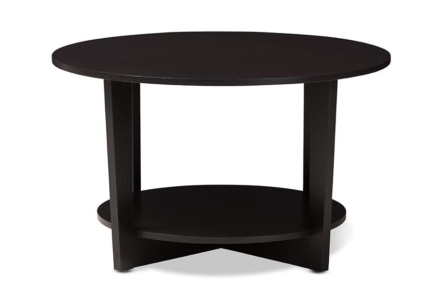 Baxton Studio Belina Modern and Contemporary Wenge Brown Finished Coffee Table