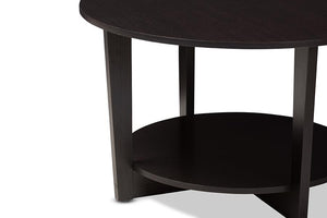 Baxton Studio Belina Modern and Contemporary Wenge Brown Finished Coffee Table