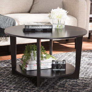 Baxton Studio Belina Modern and Contemporary Wenge Brown Finished Coffee Table