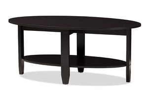 Baxton Studio Ancelina Modern and Contemporary Wenge Brown Finished Coffee Table