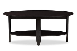 Baxton Studio Ancelina Modern and Contemporary Wenge Brown Finished Coffee Table