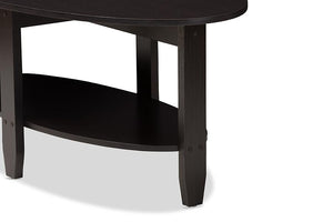 Baxton Studio Ancelina Modern and Contemporary Wenge Brown Finished Coffee Table