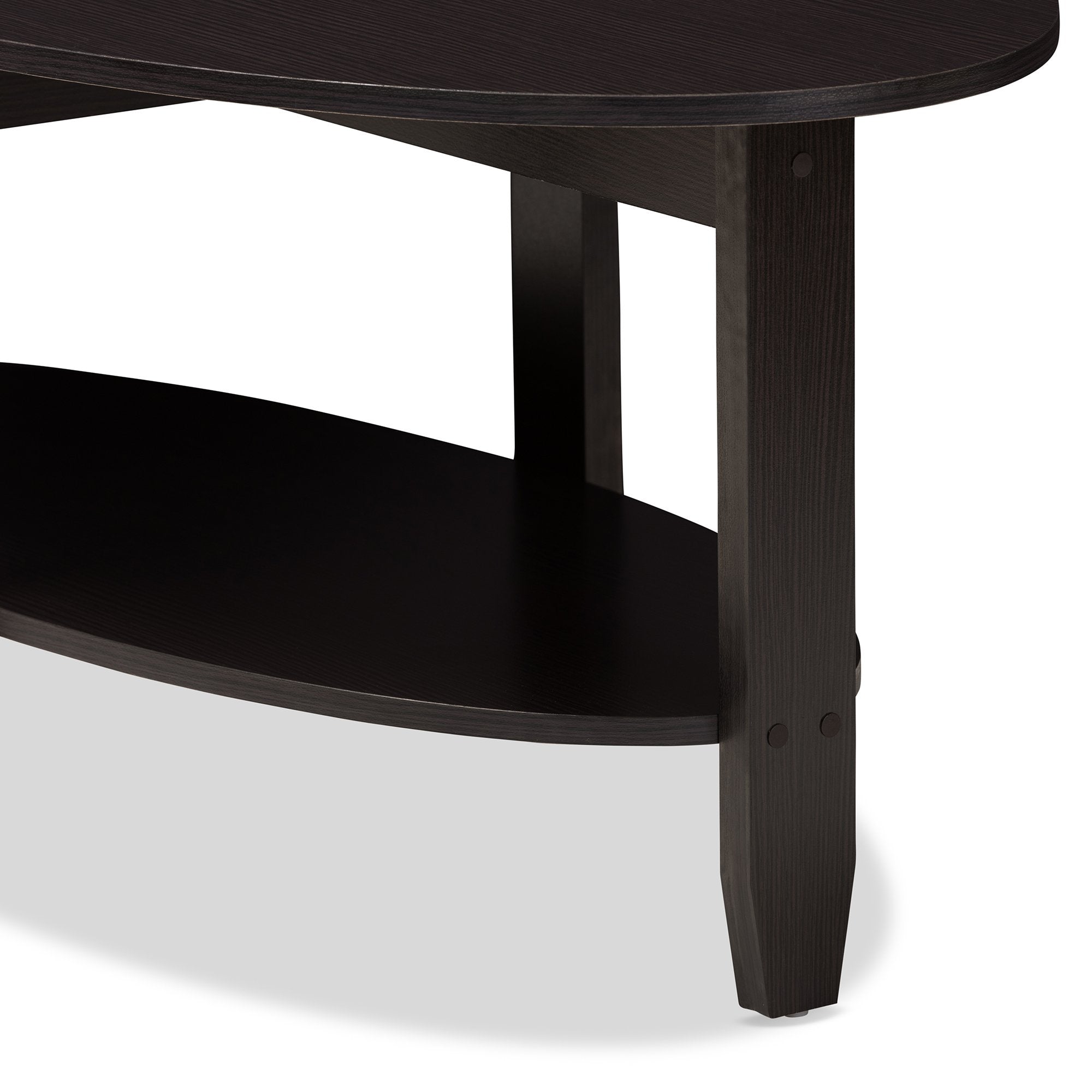 Baxton Studio Ancelina Modern and Contemporary Wenge Brown Finished Coffee Table