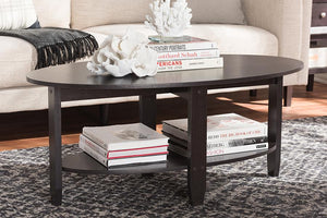 Baxton Studio Ancelina Modern and Contemporary Wenge Brown Finished Coffee Table