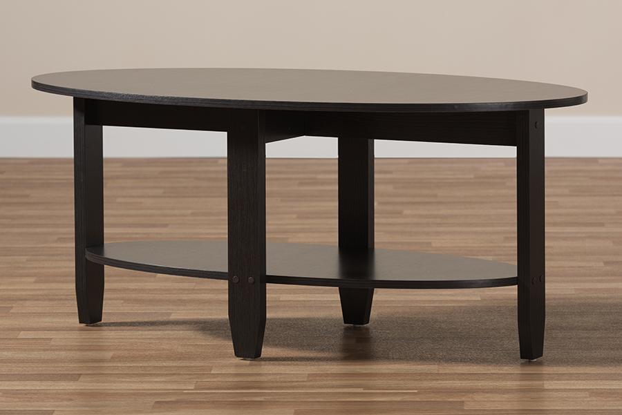 Baxton Studio Ancelina Modern and Contemporary Wenge Brown Finished Coffee Table