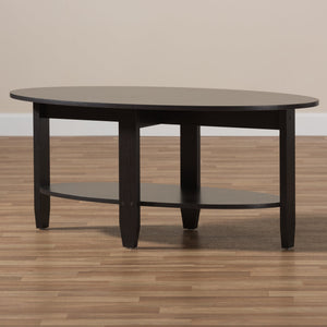 Baxton Studio Ancelina Modern and Contemporary Wenge Brown Finished Coffee Table