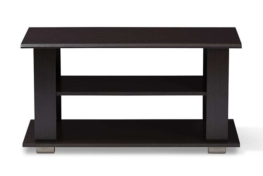 Baxton Studio Joliette Modern and Contemporary Wenge Brown Finished Coffee Table