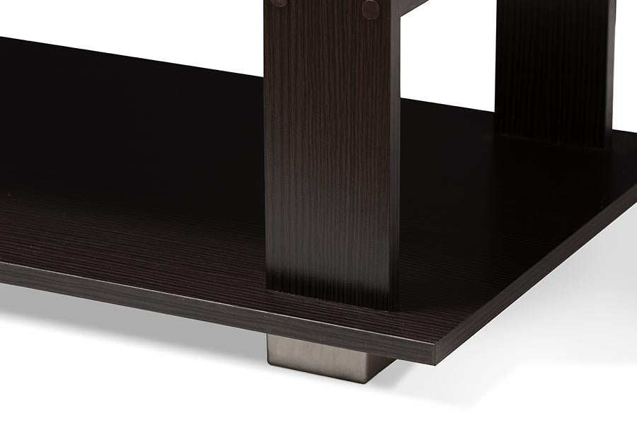 Baxton Studio Joliette Modern and Contemporary Wenge Brown Finished Coffee Table