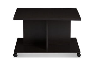 Baxton Studio Cladine Modern and Contemporary Wenge Brown Finished Coffee Table