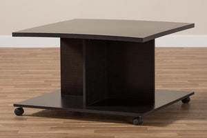 Baxton Studio Cladine Modern and Contemporary Wenge Brown Finished Coffee Table