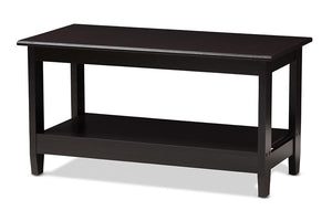 Baxton Studio Malena Modern and Contemporary Wenge Brown Finished Coffee Table