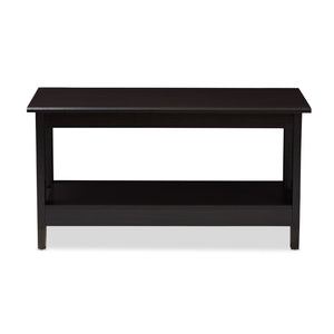 Baxton Studio Malena Modern and Contemporary Wenge Brown Finished Coffee Table