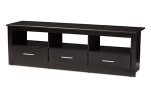 Baxton Studio Ryleigh Modern and Contemporary Wenge Brown Finished TV Stand