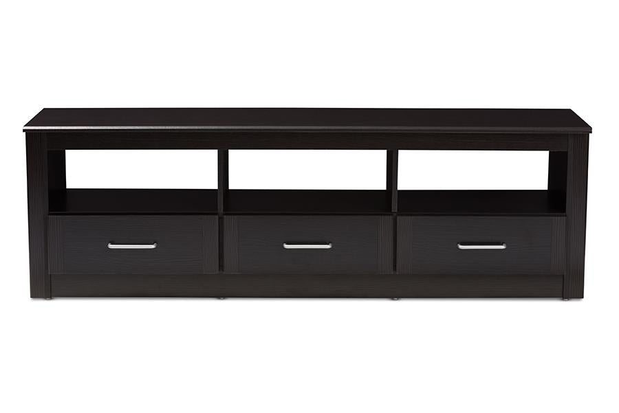 Baxton Studio Ryleigh Modern and Contemporary Wenge Brown Finished TV Stand