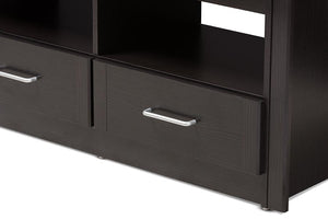 Baxton Studio Ryleigh Modern and Contemporary Wenge Brown Finished TV Stand