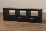 Baxton Studio Ryleigh Modern and Contemporary Wenge Brown Finished TV Stand