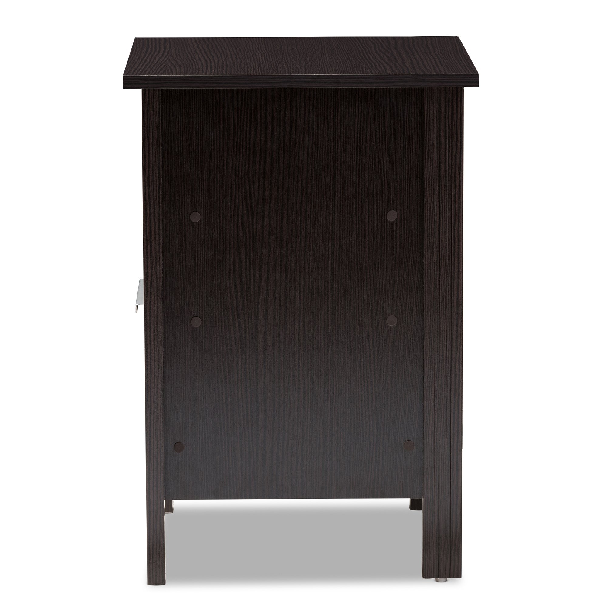 Baxton Studio Hamish Modern and Contemporary Wenge Brown Finished 1-Drawer Nightstand