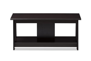 Baxton Studio Fionan Modern and Contemporary Wenge Brown Finished Coffee Table