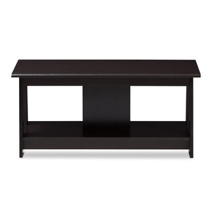 Baxton Studio Fionan Modern and Contemporary Wenge Brown Finished Coffee Table