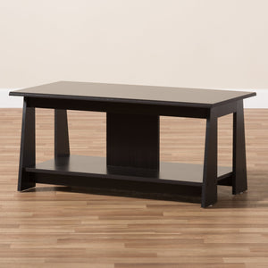 Baxton Studio Fionan Modern and Contemporary Wenge Brown Finished Coffee Table