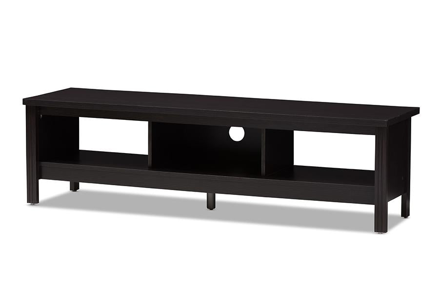 Baxton Studio Callie Modern and Contemporary Wenge Brown Finished TV Stand