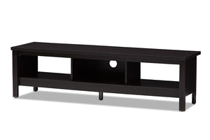 Baxton Studio Callie Modern and Contemporary Wenge Brown Finished TV Stand