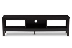 Baxton Studio Callie Modern and Contemporary Wenge Brown Finished TV Stand