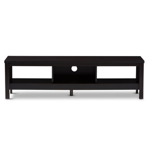 Baxton Studio Callie Modern and Contemporary Wenge Brown Finished TV Stand