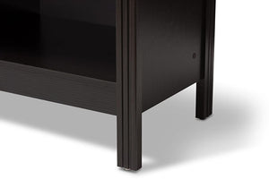 Baxton Studio Callie Modern and Contemporary Wenge Brown Finished TV Stand