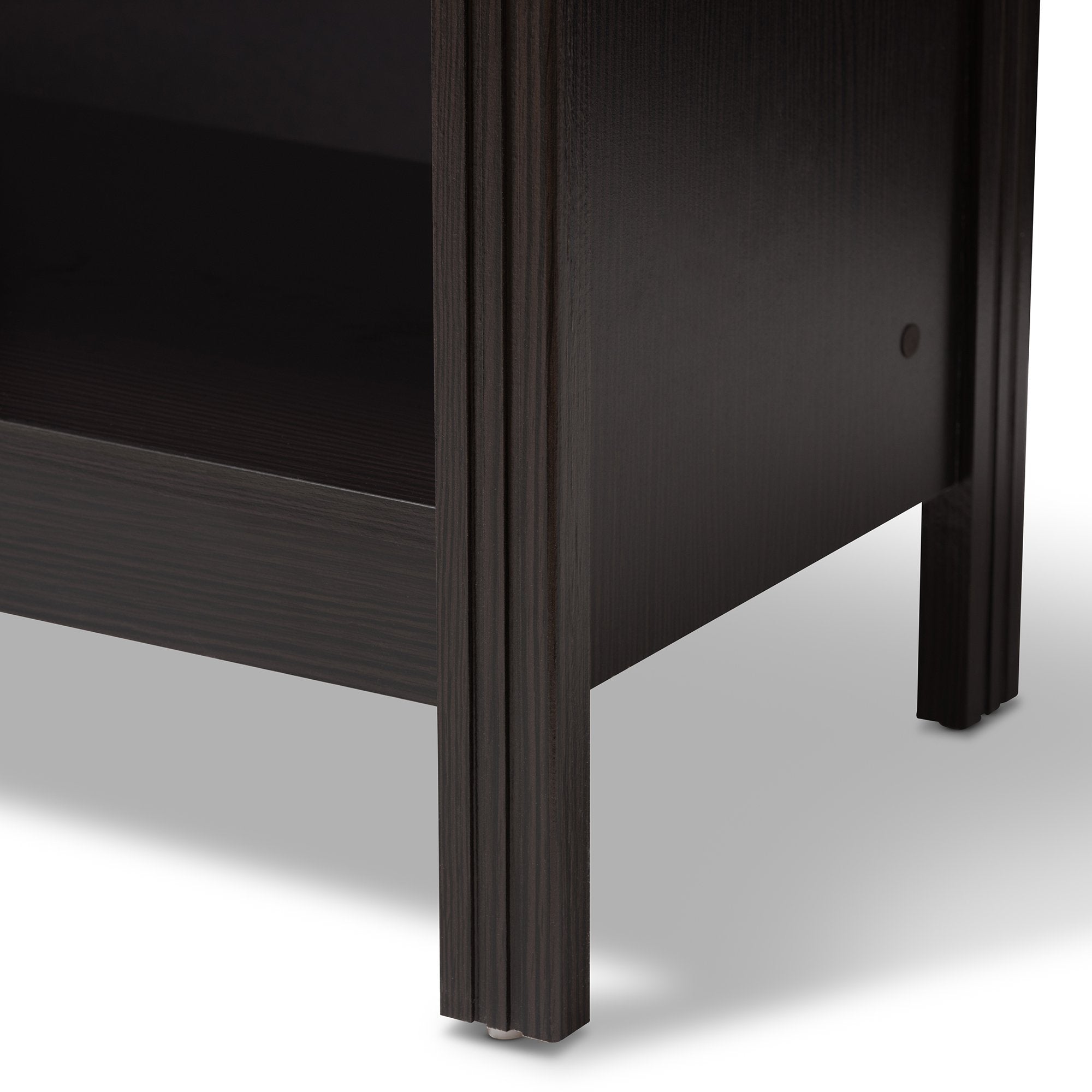 Baxton Studio Callie Modern and Contemporary Wenge Brown Finished TV Stand