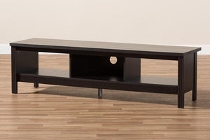 Baxton Studio Callie Modern and Contemporary Wenge Brown Finished TV Stand