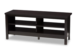 Baxton Studio Sloane Modern and Contemporary Wenge Brown Finished TV Stand