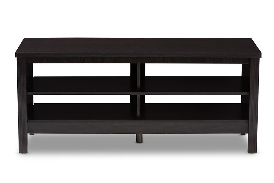 Baxton Studio Sloane Modern and Contemporary Wenge Brown Finished TV Stand