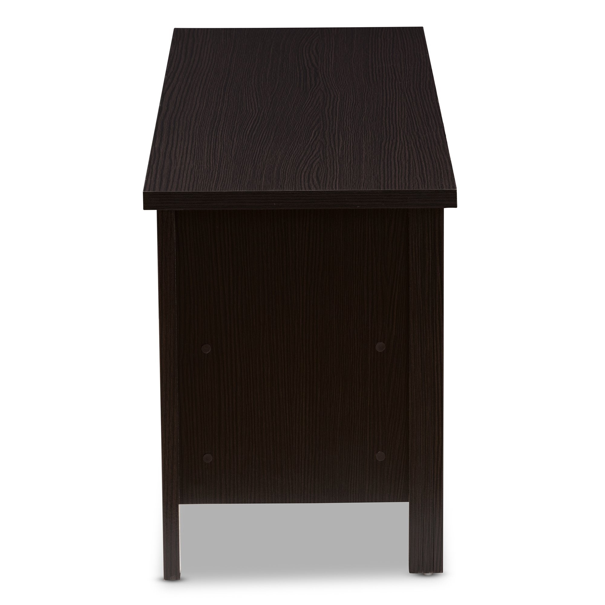 Baxton Studio Sloane Modern and Contemporary Wenge Brown Finished TV Stand