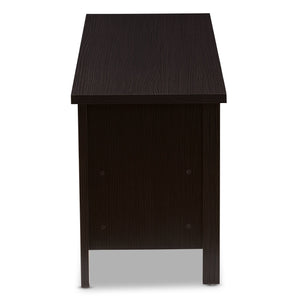 Baxton Studio Sloane Modern and Contemporary Wenge Brown Finished TV Stand