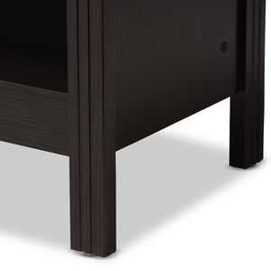 Baxton Studio Sloane Modern and Contemporary Wenge Brown Finished TV Stand