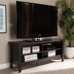 Baxton Studio Sloane Modern and Contemporary Wenge Brown Finished TV Stand